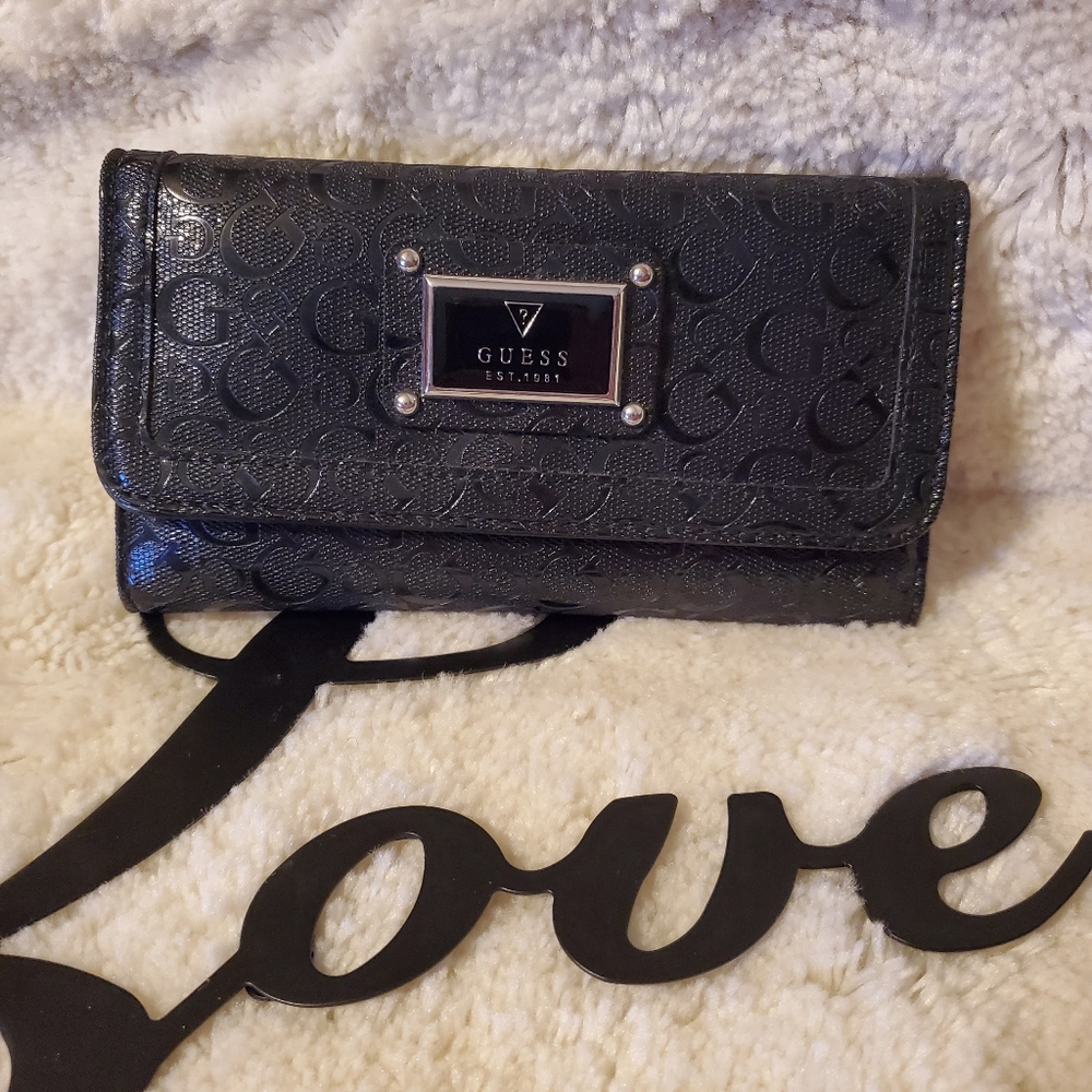 Guess black wallet